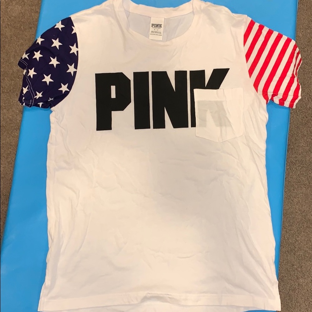 Victoria secret Pink patriotic tee🇺🇸